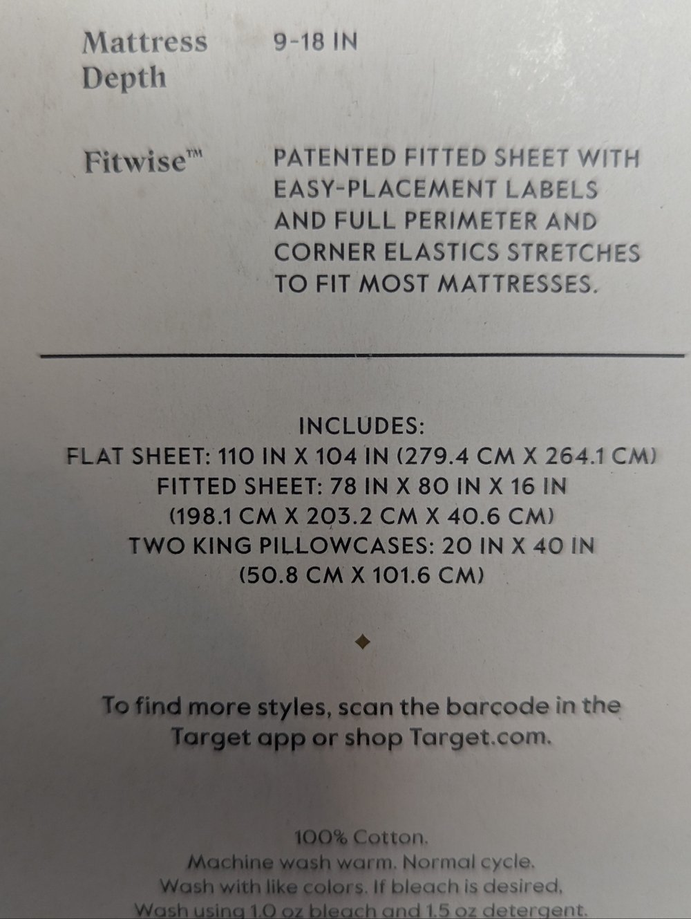 NWT Threshold Holly Branches Cotton King Sheet Set - Picture 7 of 9
